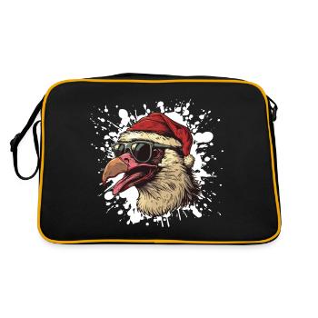 Harpy Bird Christmas Funny - Retro Bag - black/gold - Back