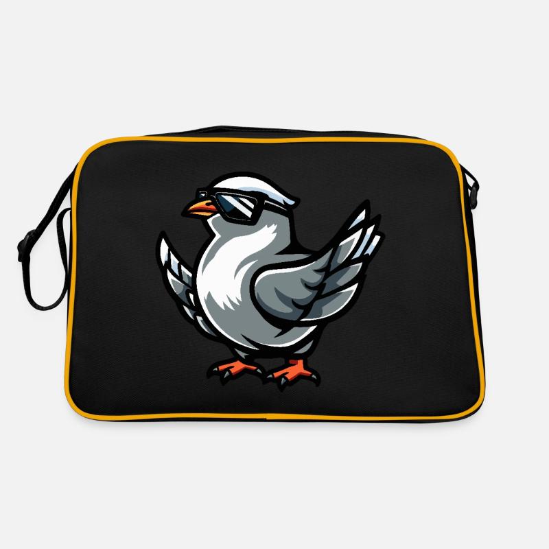 Taube Vogel Cool Comic Retro Tasche