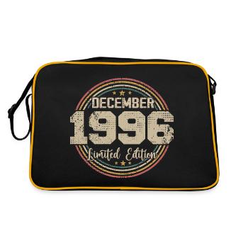 Die Legenden wurden im Dezember 1996 - 1996 geboren - Retro Tasche - Schwarz/Gold - Hinten