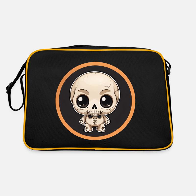 Halloween - Petit squelette mignon Sac Retro