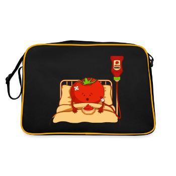 Tomate en congé de maladie - Sac Retro - noir/or - Dos