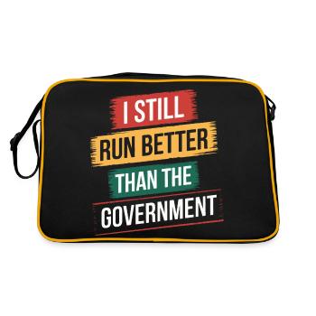Amputation Behinderung - Retro Tasche - Schwarz/Gold - Hinten