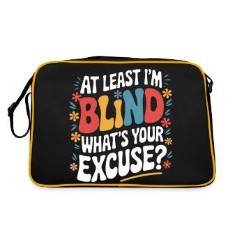 Aveugle Personnes malvoyantes - Sac Retro - noir/or - Dos