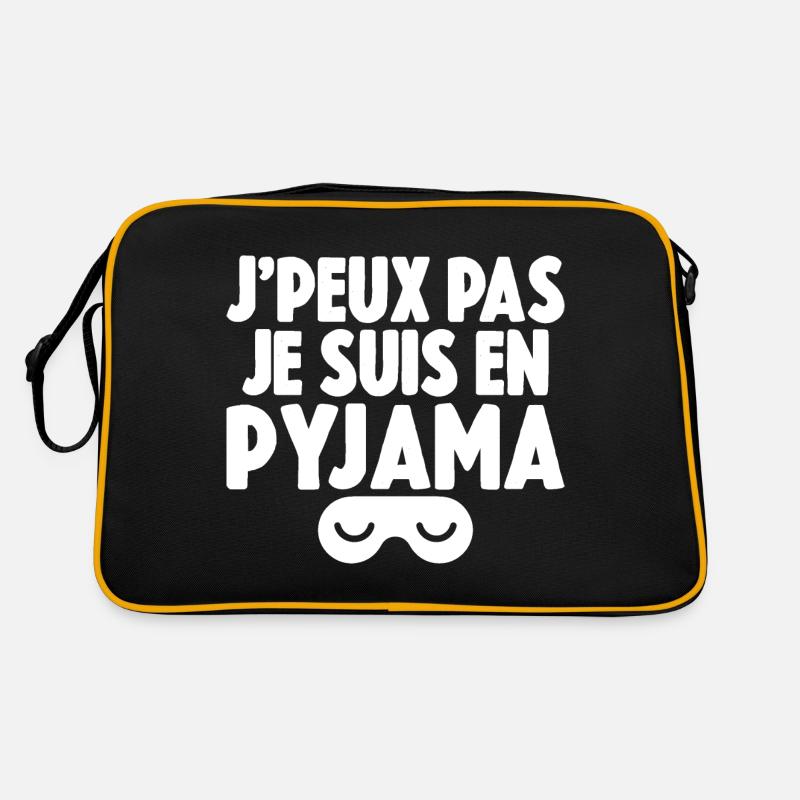 J'peux pas je suis en pyjama Sac Retro