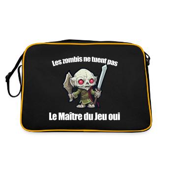 jdr maitre du jeu 5 - Sac Retro - noir/or - Dos