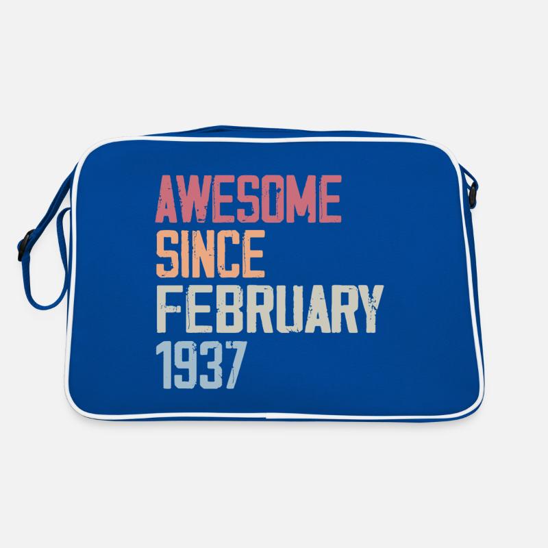 Février 1937, 87e anniversaire 1937 Fevrier 87 ans Sac Retro