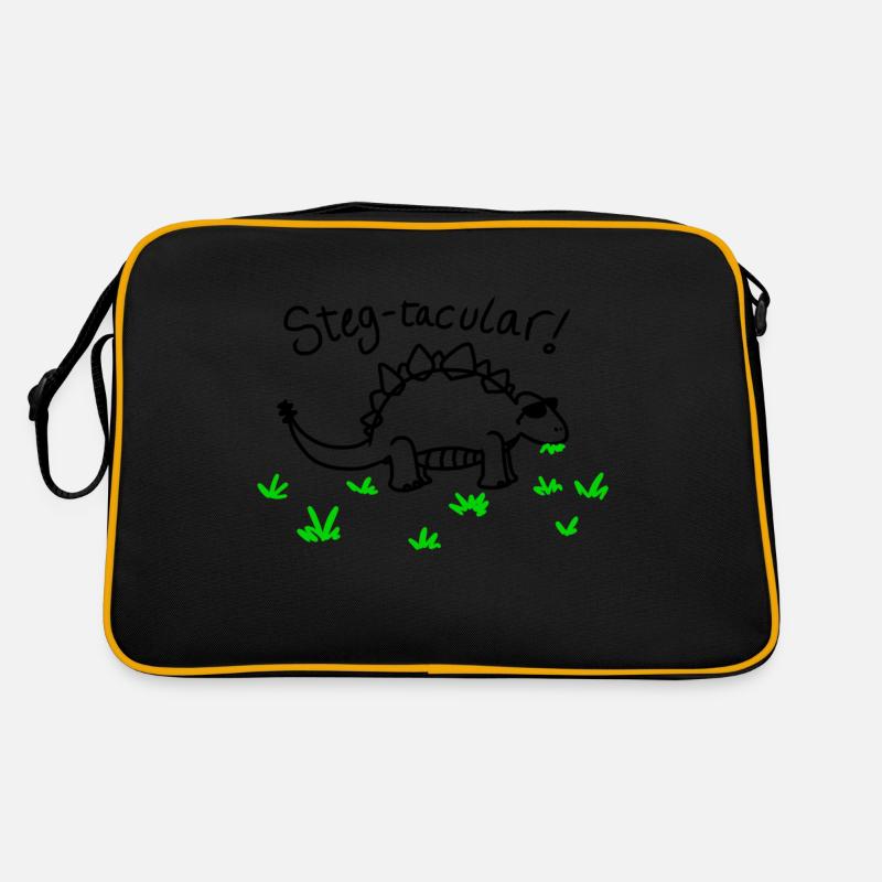 Steg-tacuar! - Retro Tasche - Schwarz/Gold