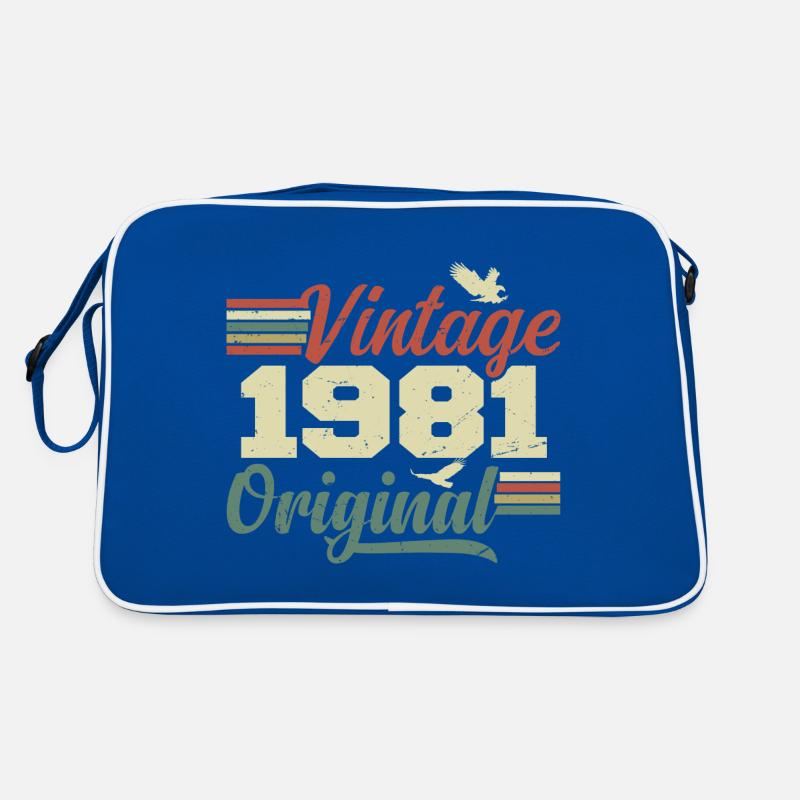 Vintage 1981 Retro Anniversary Gift Retro Bag