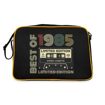Millésime 1985 - cadeau d’anniversaire rétro 1985 - Sac Retro - noir/or - Dos