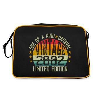 Vintage Né en 2002 Rétro Cadeau Anniversaire 2002 - Sac Retro - noir/or - Dos