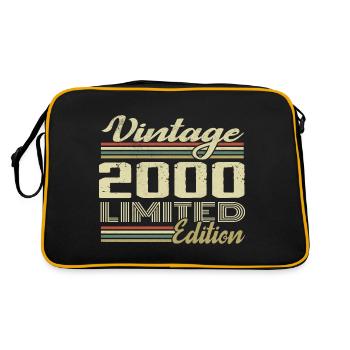 Birthday 24 Years Vintage 2000 Gift 2000 - Retro Bag - black/gold - Back