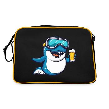 Baleine Après-Ski Bière - Sac Retro - noir/or - Dos