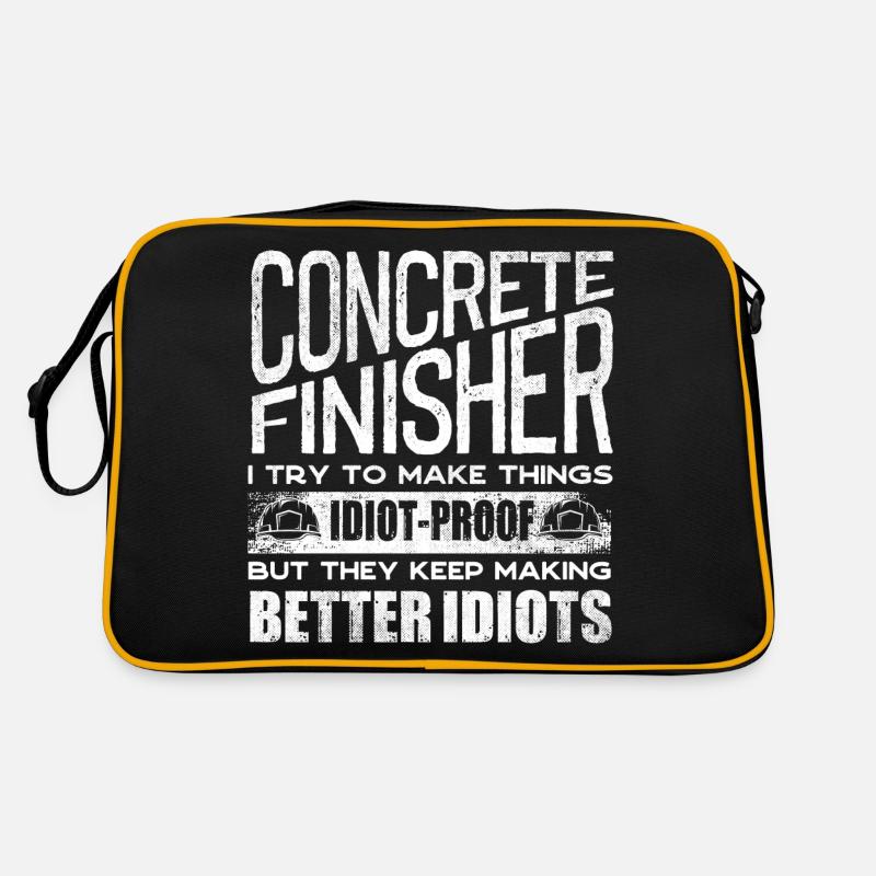 Concrete Finisher Concrete Mixer Construction Retro Tasche