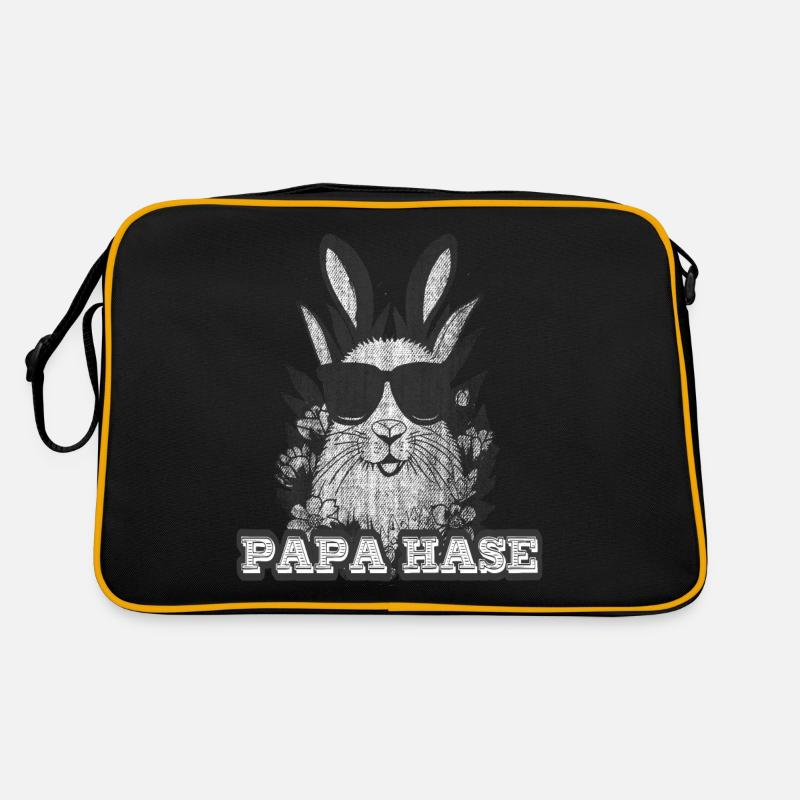 Papa ist Osterhase Papahase Retro Tasche