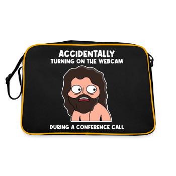 Conception de la conférence de travail pour les fiers Pinoys - Sac Retro - noir/or - Dos