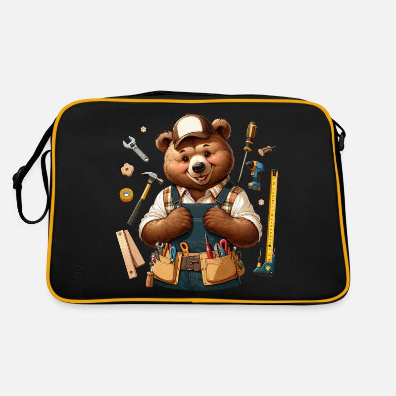 Ours mignon artisan Sac Retro