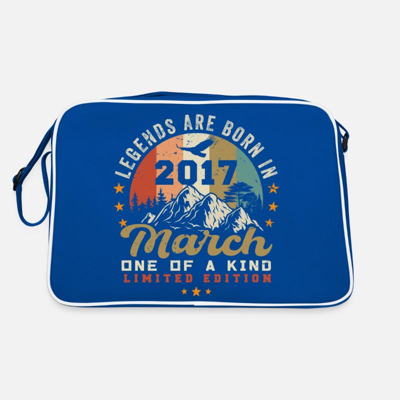 Mars 2017 Vintage Anniversaire Rétro Cadeau Sac Retro