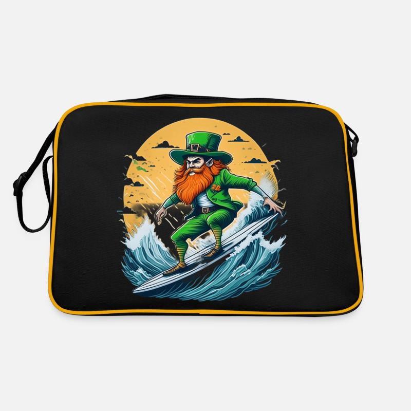 Surf de trèfle de la Saint-Patrick Sac Retro