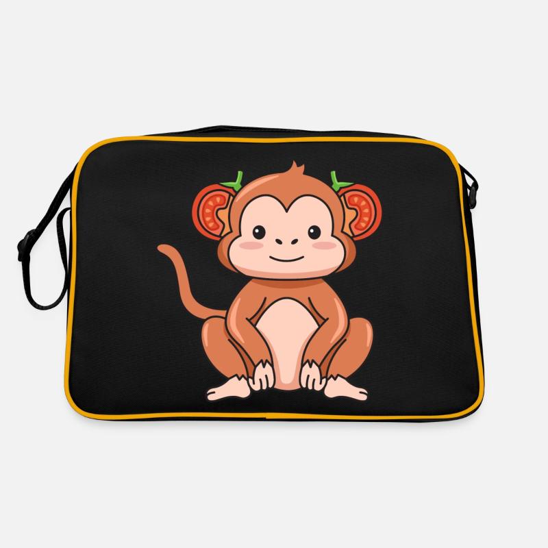 Monkey Tomato Design for Monkey Lovers Retro Bag