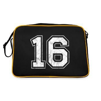 Numéro 16 - Sac Retro - noir/or - Dos