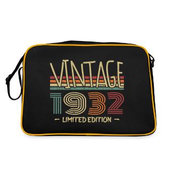 Vintage 1932 Retro 1932 Anniversary Gift - Retro Bag - black/gold - Back