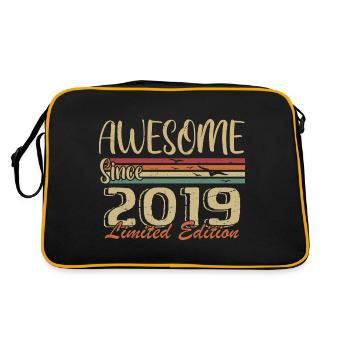 Les légendes sont nées en 2019 Vintage 2019 - Sac Retro - noir/or - Dos