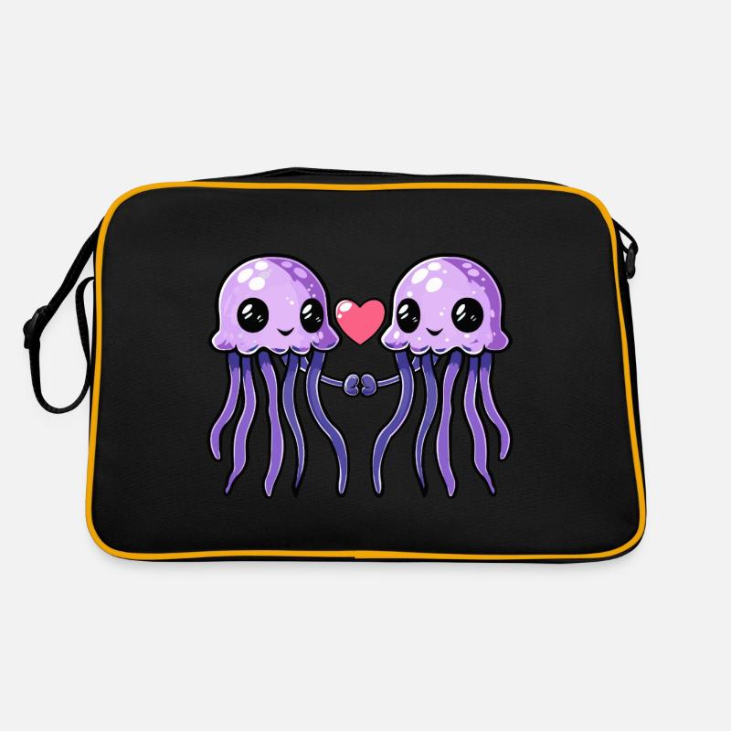 Méduses Couple Saint-Valentin Sac Retro