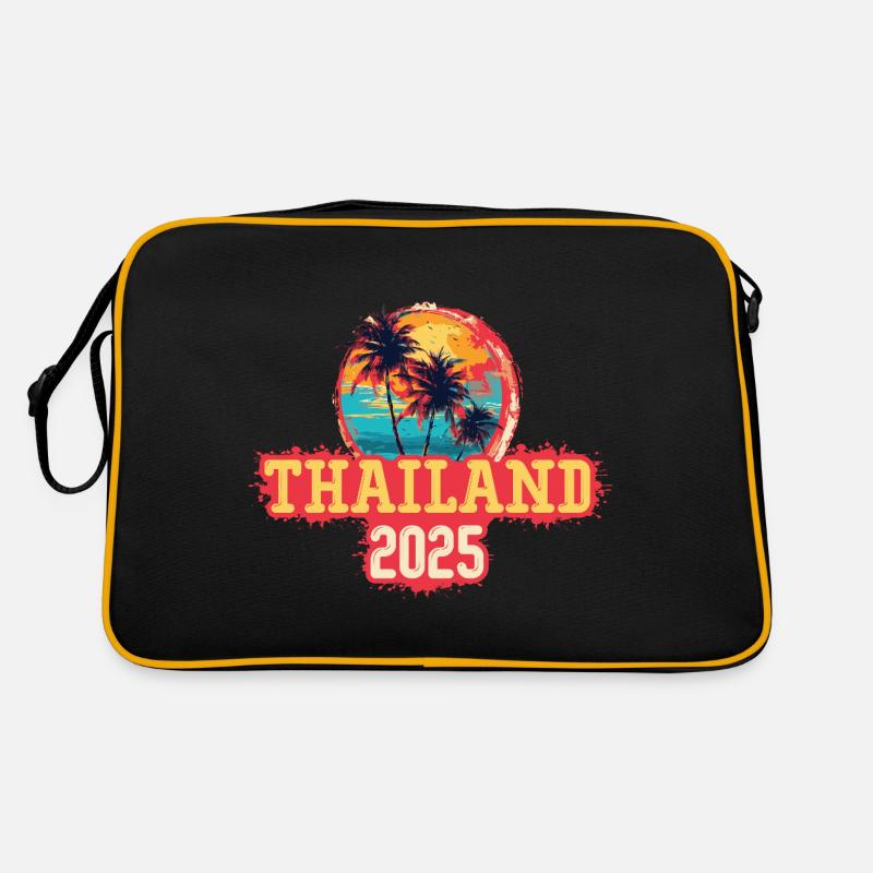 Thailand 2025 Palmen Retro Tasche