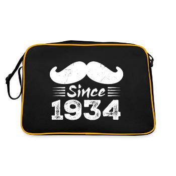 Cadeau 90e Anniversaire - Vintage 1934 Moustache - Sac Retro - noir/or - Dos