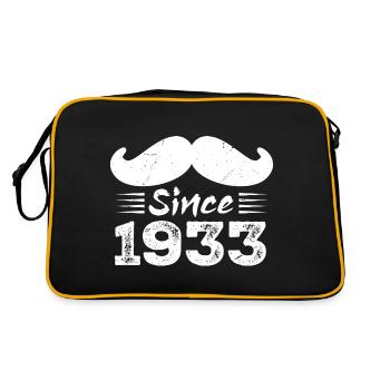 Cadeau 91e Anniversaire - Vintage 1933 Moustache - Sac Retro - noir/or - Dos