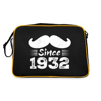 Cadeau 92e Anniversaire - Vintage 1932 Moustache - Sac Retro - noir/or - Dos