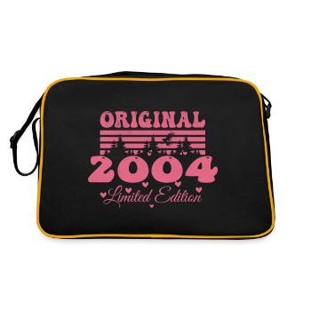 Cadeau 20e Anniversaire 2004 Femme | Né en 2004 - Sac Retro - noir/or - Dos
