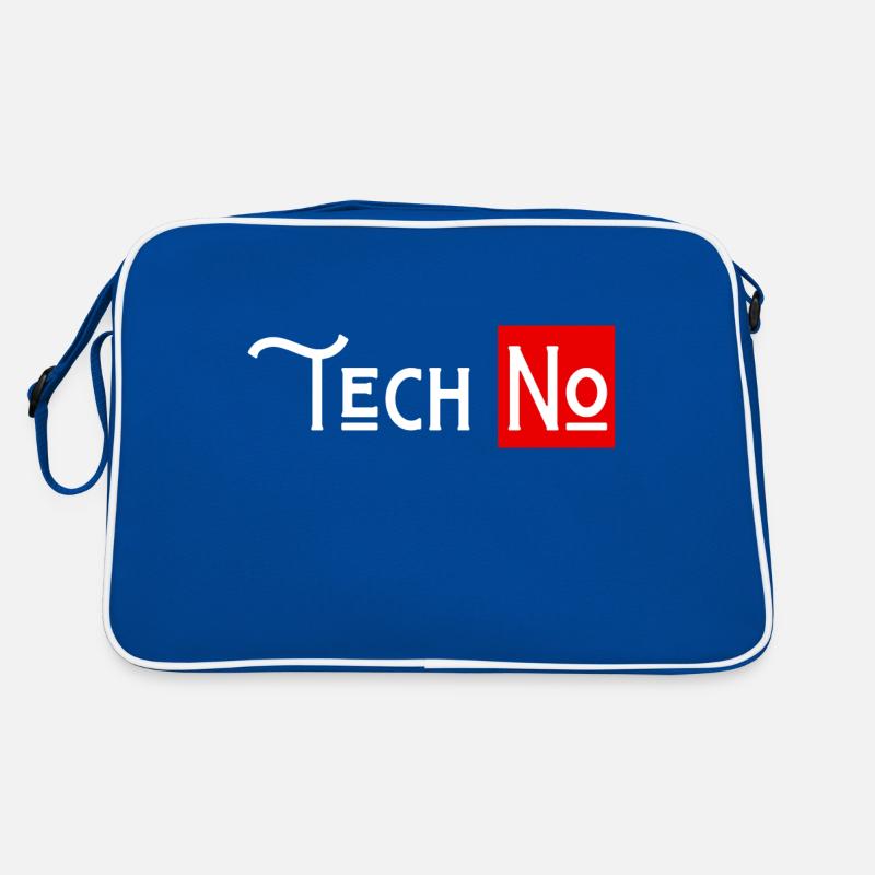 techno no to humor technology Retro Bag