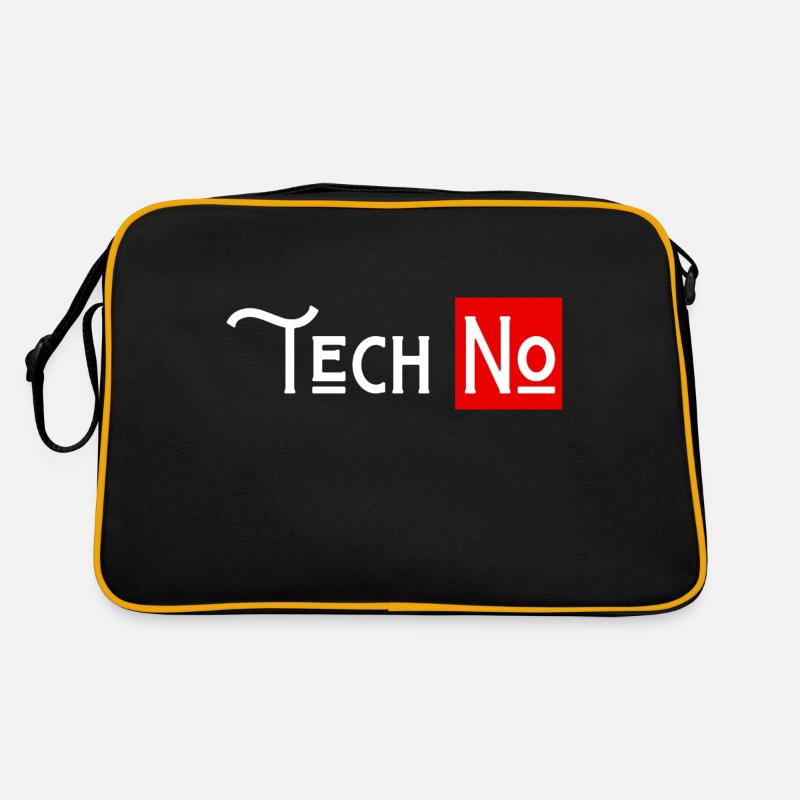techno no to humor technology Retro Bag