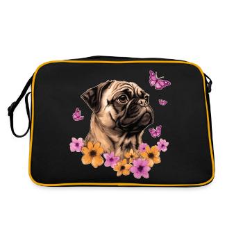 Carlin avec papillons - Sac Retro - noir/or - Dos