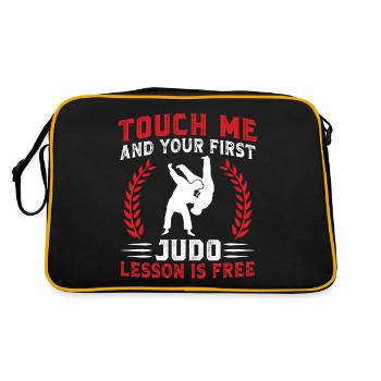 Touchez-moi et votre premier cours de Judo est gratuit - Sac Retro - noir/or - Dos