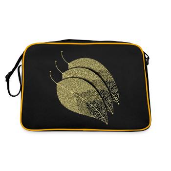 Feuilles décoratives - Sac Retro - noir/or - Dos