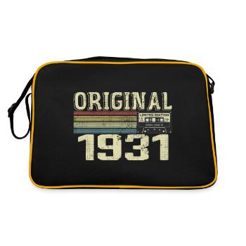 1931 Birthday Parties - 1931 Retro Gift - Retro Bag - black/gold - Back