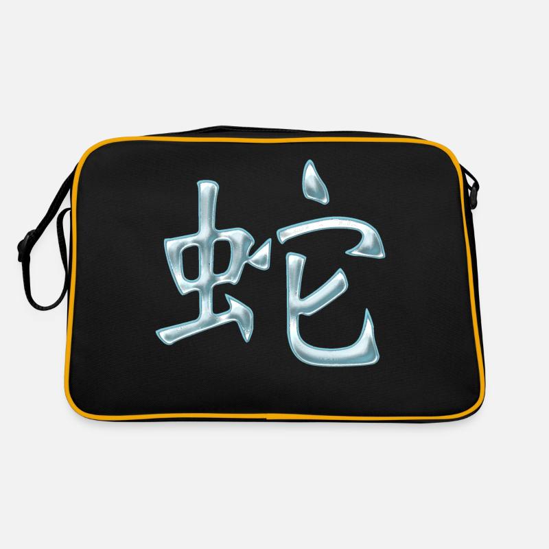 Schlange (Chinesisch) TIERKREISZEICHEN Retro Tasche