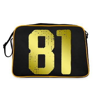 81 Number jersey - Retro Bag - black/gold - Back
