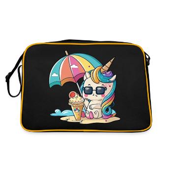Arc-en-ciel d’été - Un jeu de couleurs - Sac Retro - noir/or - Dos