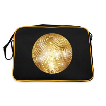 Disco Ball / Mirror Ball / Disco Ball (PNG) - Sac Retro - noir/or - Dos
