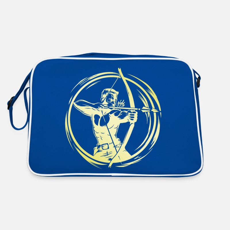 Bogenschießen Mann Retro Tasche