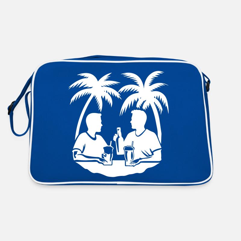 Palmen Urlaub Team Retro Tasche