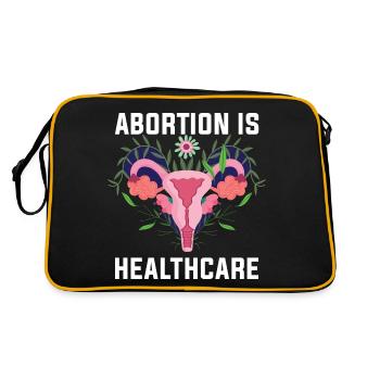 Feminism Feminist Feminist Pro Abortion - Retro Bag - black/gold - Back