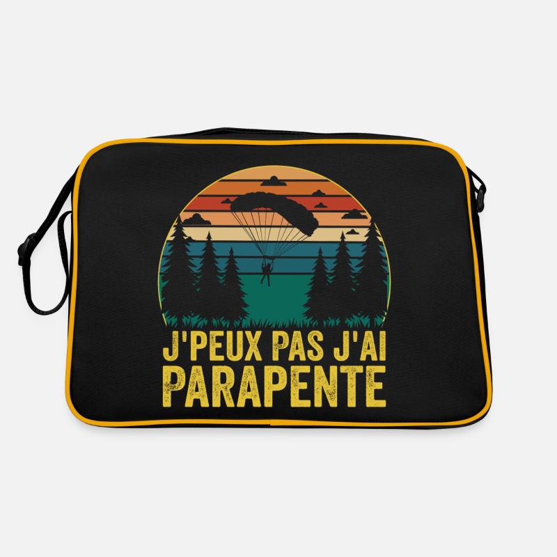 Ich kann nicht Gleitschirm, Gleitschirm Geschenk Retro Tasche