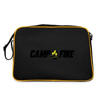 Campfire - Retro Bag - black/gold - Back