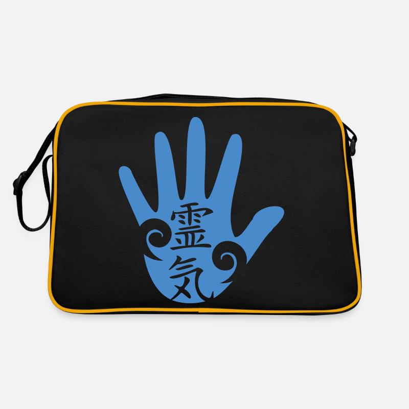 REIKI Energie - Retro Tasche - Schwarz/Gold