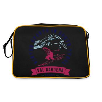 VAL GARDENA - Retro Bag - black/gold - Back