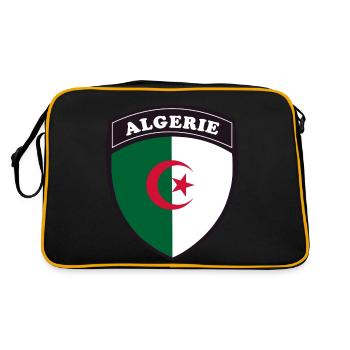 algerie blason - Sac Retro - noir/or - Dos
